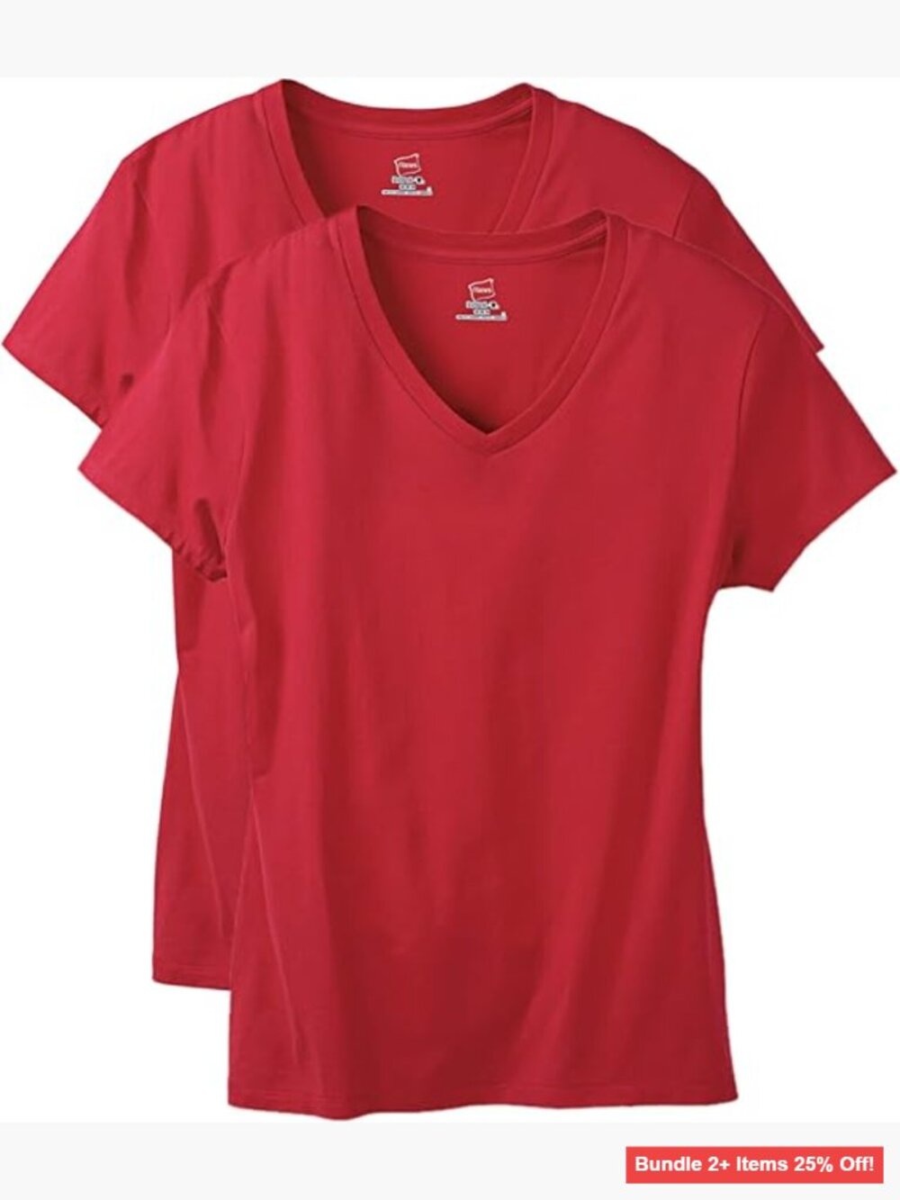 V-Neck Short Sleeve T-Shirt, Lightweight Cotton, Modern Fit, XX-Large